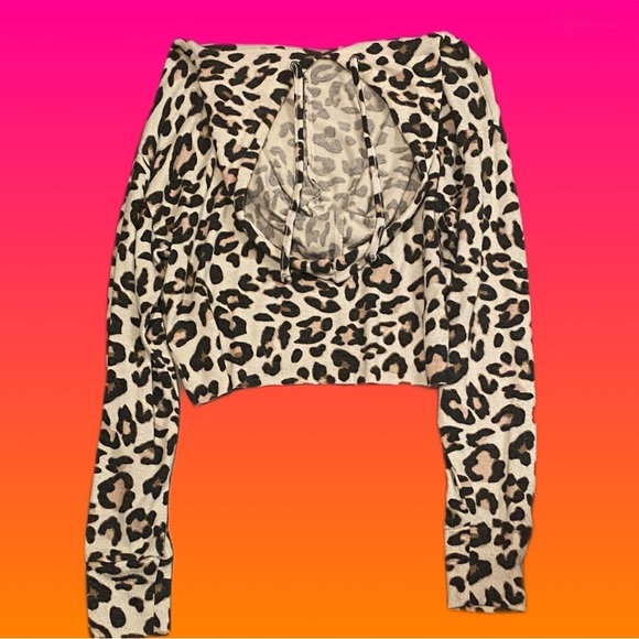 xs leopard lounge hoodie - Picture 2 of 2